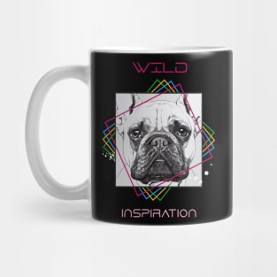 French Bulldog Dog Wild Nature Animal Illustration Art Drawing Mug